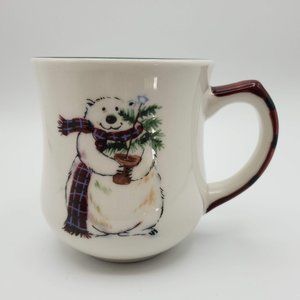 Pfaltzgraff Holiday Polar Bear with Potted Tree Mug - 16 oz